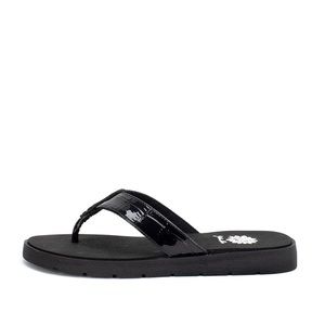 YELLOW BOX DENTI-2 COLOR BLACK KIDS FLIP FLOPS NEW IN BOX